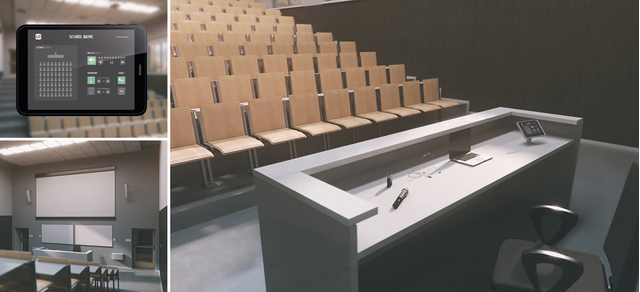 Lyd i forelesningssal eller auditorium